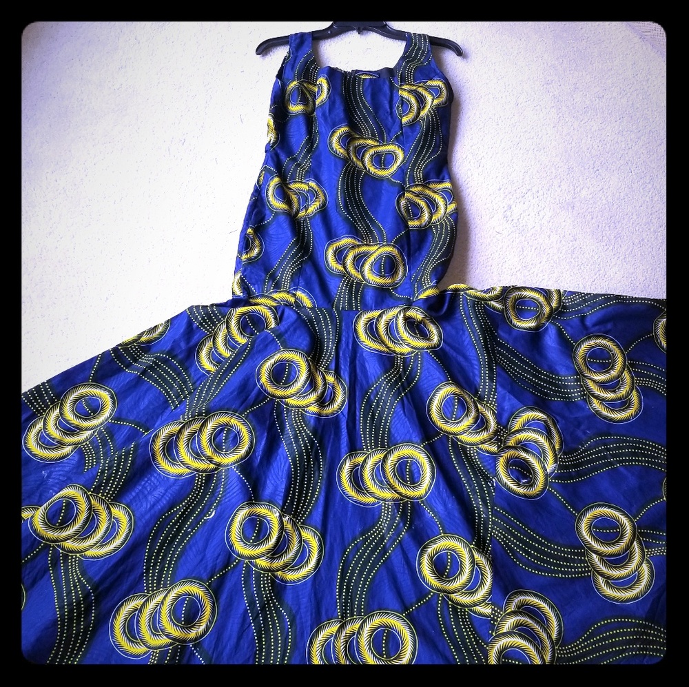 Custom African Print Mermaid Dress